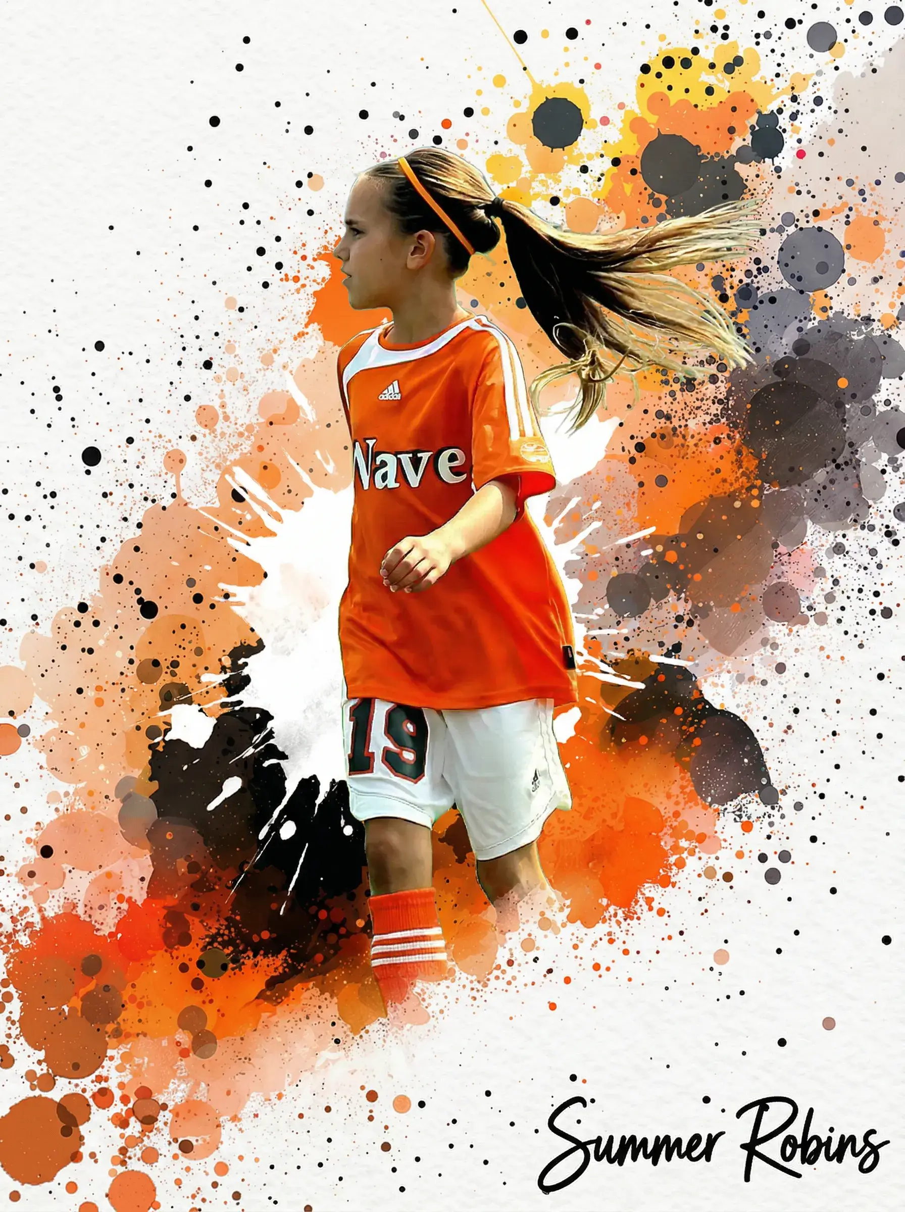Paint Blaster series custom trading card