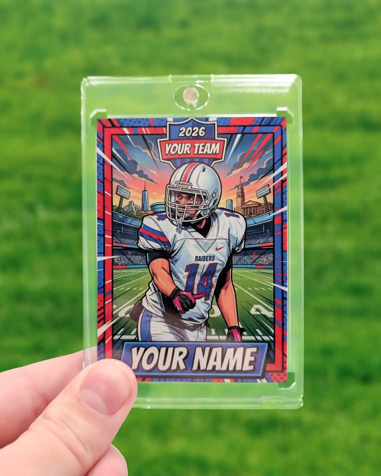 Examples of custom trading cards made from various image types